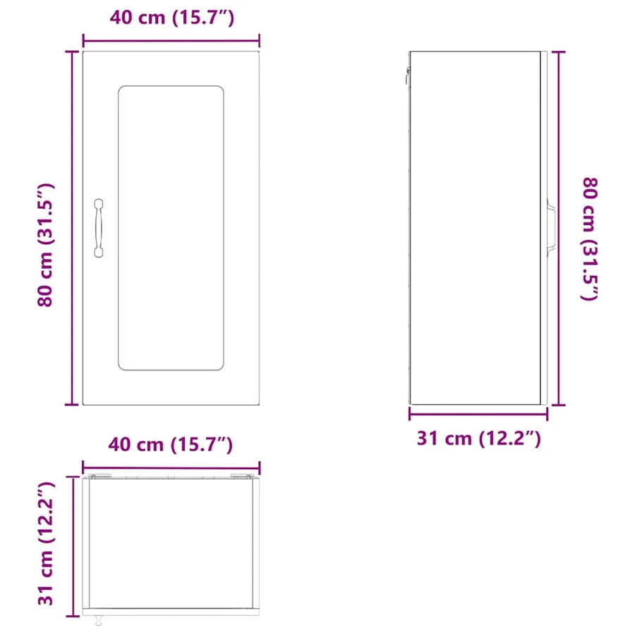 Panneau de lave-vaisselle Kalmar 2 pcs Chêne brun - 14
