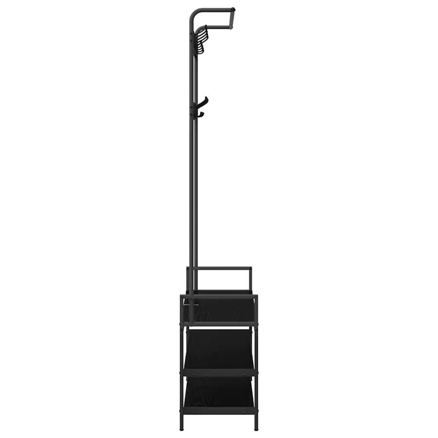 Porte-manteau Chêne noir 95 x 34 x 184 cm Bois d'ingénierie - 6