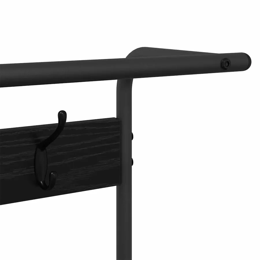 Porte-manteau Chêne noir 95 x 34 x 184 cm Bois d'ingénierie - 9