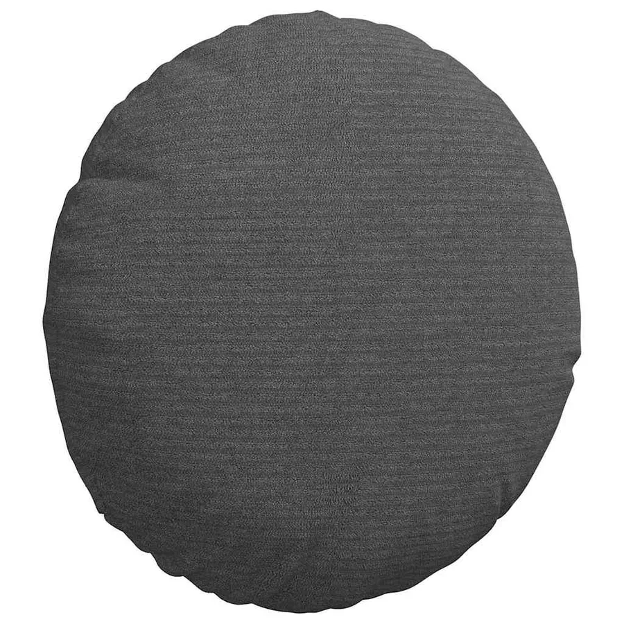 Coussins de siège 2 pcs Gris foncé Ø30 x 13 cm - 5