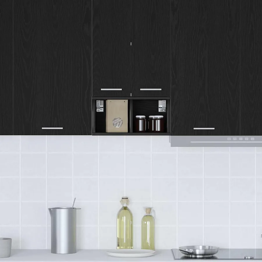 Armoire suspendue avec stockage Chêne noir 20 x 29,5 x 40 cm - 4