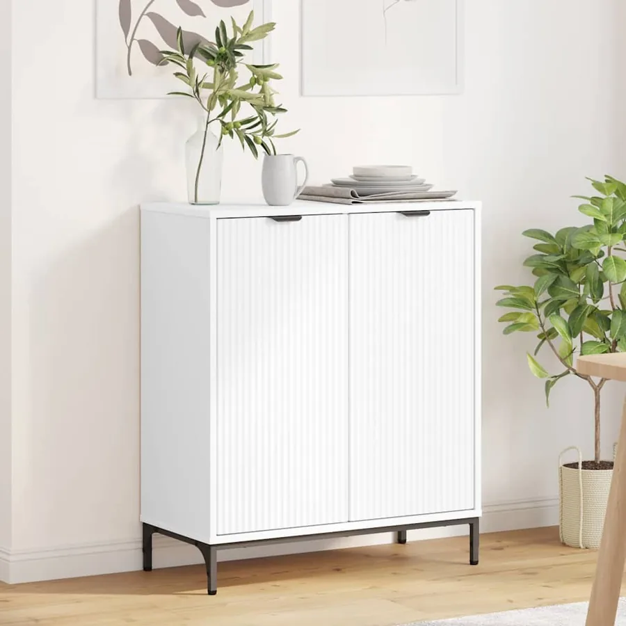 Buffet Blanc 69,5 x 33 x 82 cm Bois d'ingénierie