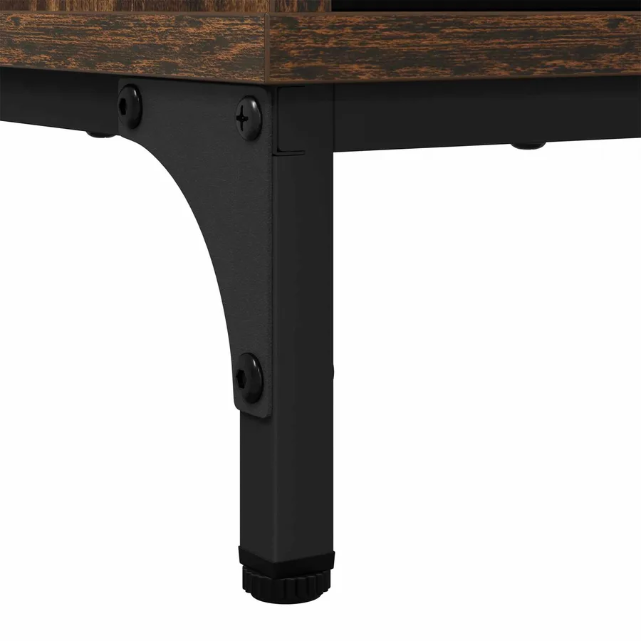 Buffet Chêne fumé 79,5 x 33 x 82 cm Bois d'ingénierie - 10