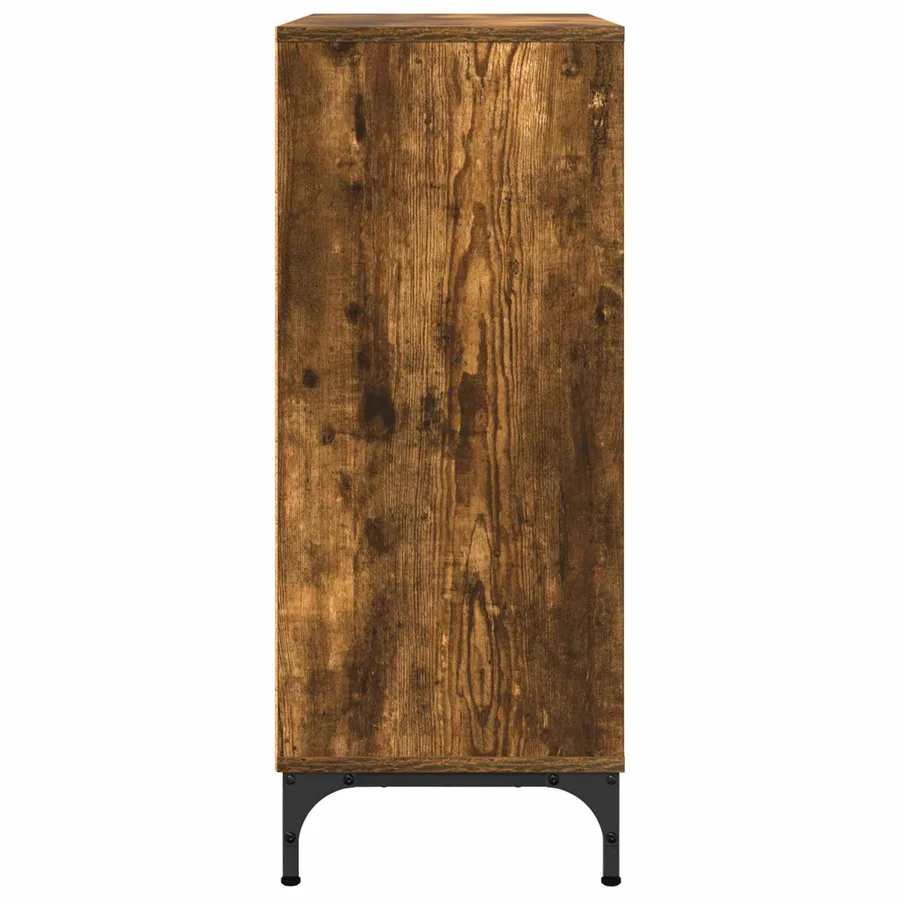 Buffet Chêne fumé 79,5 x 33 x 82 cm Bois d'ingénierie - 7