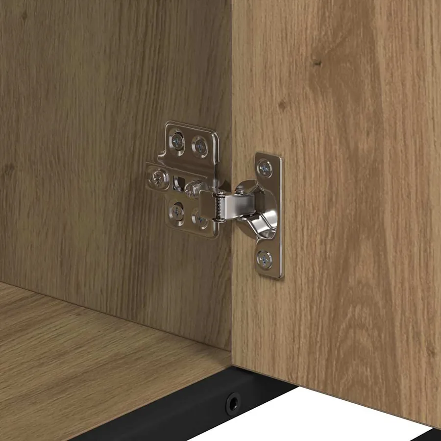 Ensemble de mobilier de salle de bain 4 pc Chêne artisanal - 12