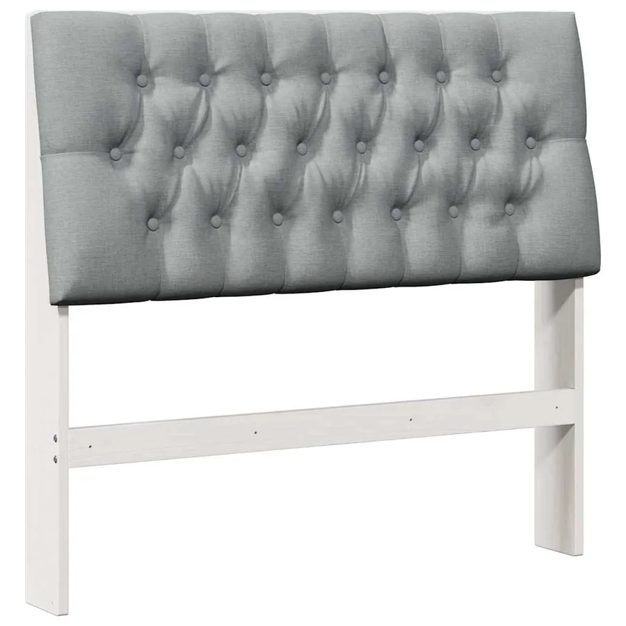 Tête de lit capitonnée Gris clair 100 cm Pin massif - 2
