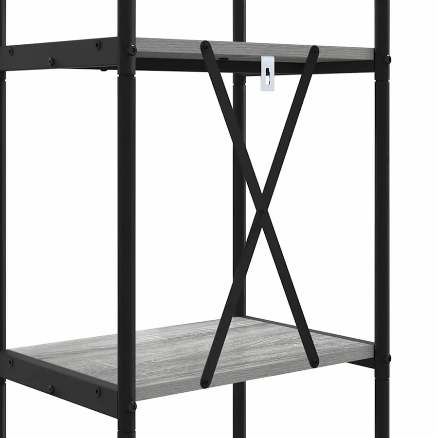 Étagère Gris Sonoma 40 x 30 x 109 cm Bois d'ingénierie - 9