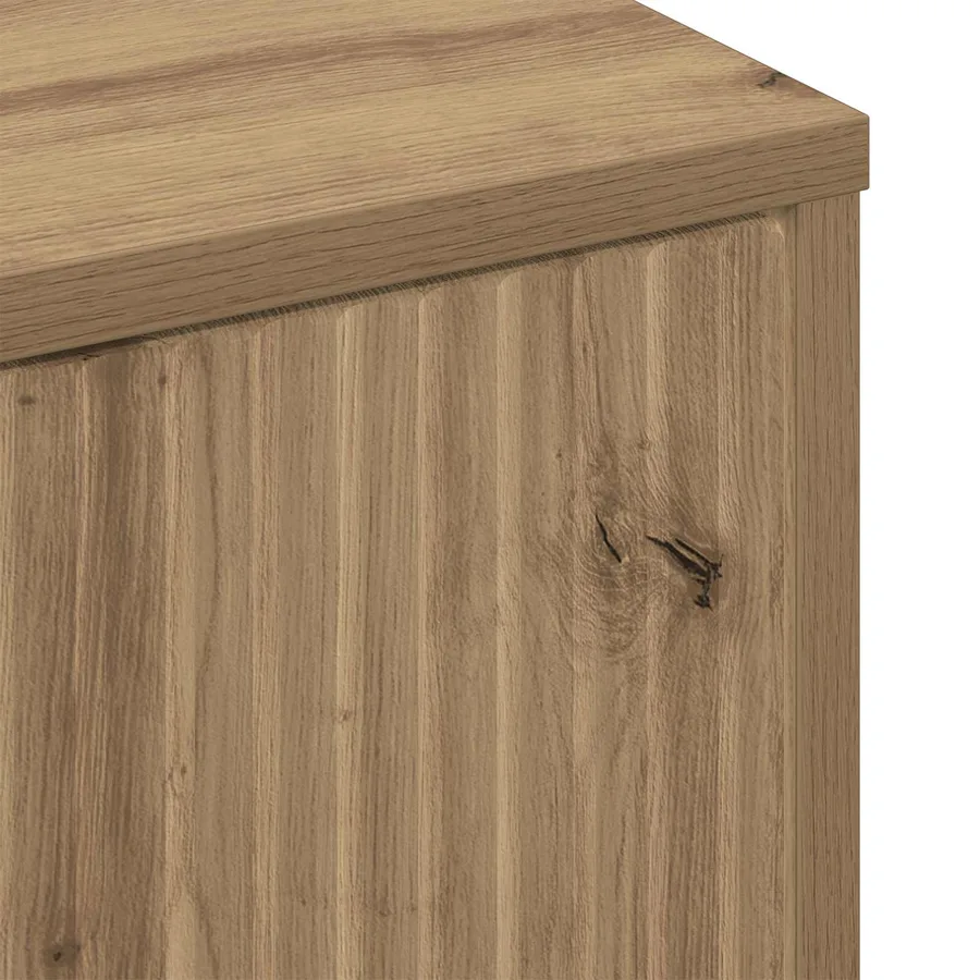 Table basse Chêne artisanal 90 x 49 x 46 cm Bois d'ingénierie - 11