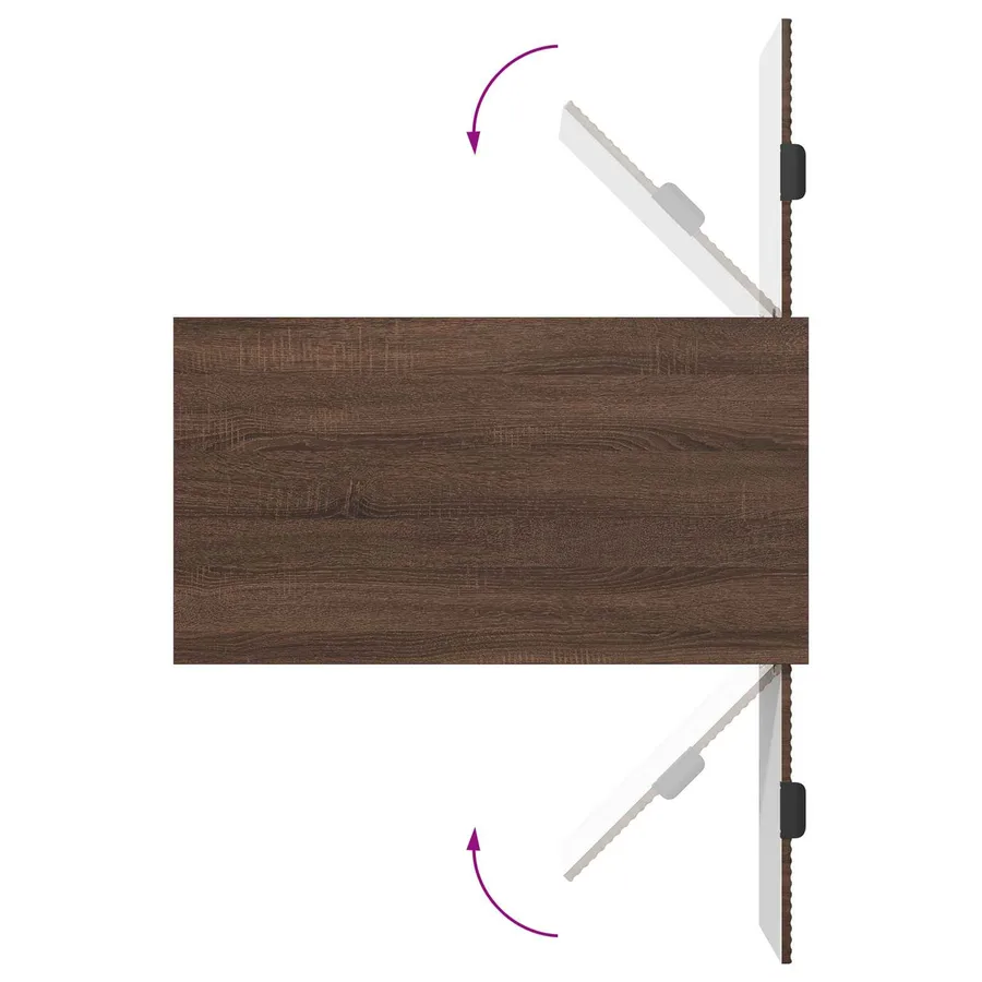 Table basse Chêne brun 90 x 49 x 46 cm Bois d'ingénierie - 13