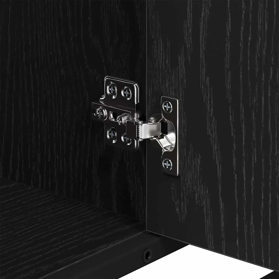 Ensemble de mobilier de salle de bain 4 pcs Chêne noir - 12