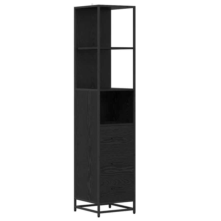 Ensemble de mobilier de salle de bain 3 pcs Chêne noir - 7