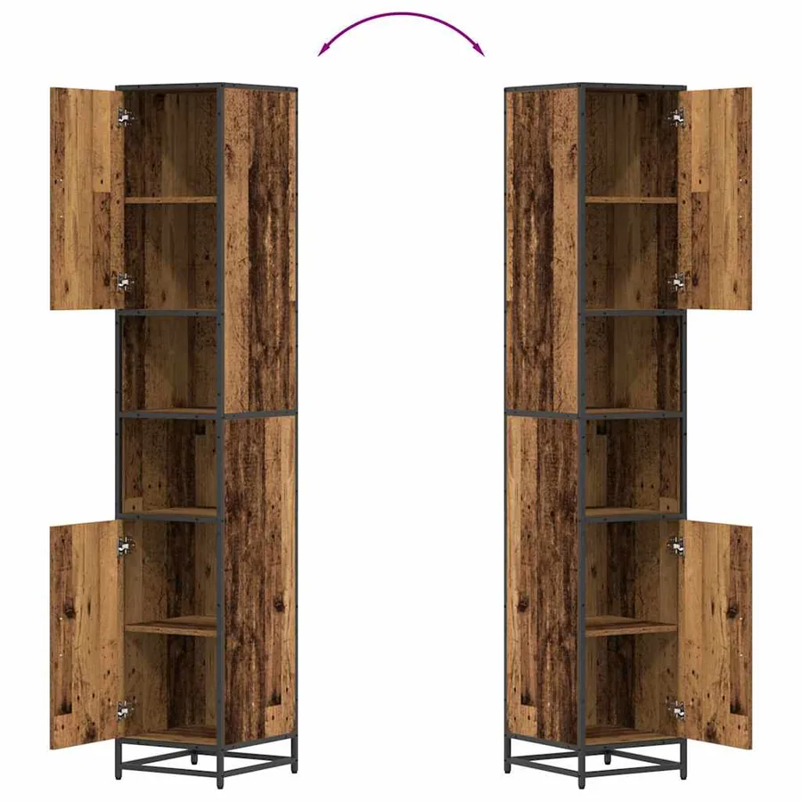 Ensemble de mobilier de salle de bain 3 pcs Bois Ancien - 14