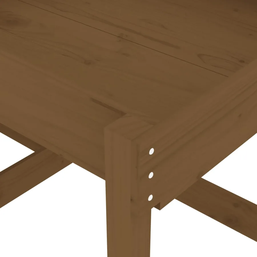 Tables à sable 2 pcs marron miel bois de pin massif - 8