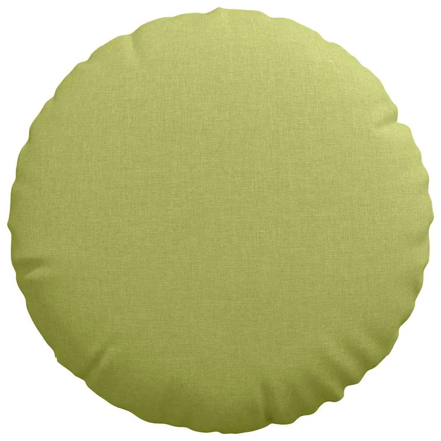 Coussins de siège 2 pcs Vert clair Ø40 x 13 cm tissu - 6