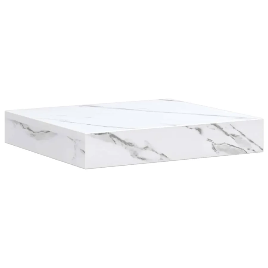Étagère Murale 2 pcs Marbre blanc 23 x 23,5 x 4 cm - 6