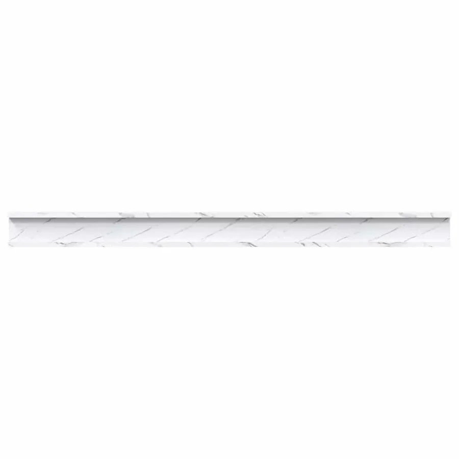 Étagère Murale Montage mural 4 pcs Marbre blanc 115 x 9 x 3 cm - 10