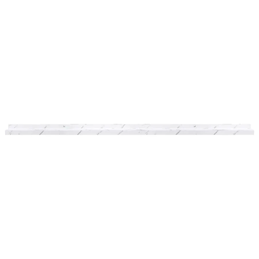 Étagère Murale Montage mural 4 pcs Marbre blanc 115 x 9 x 3 cm - 7