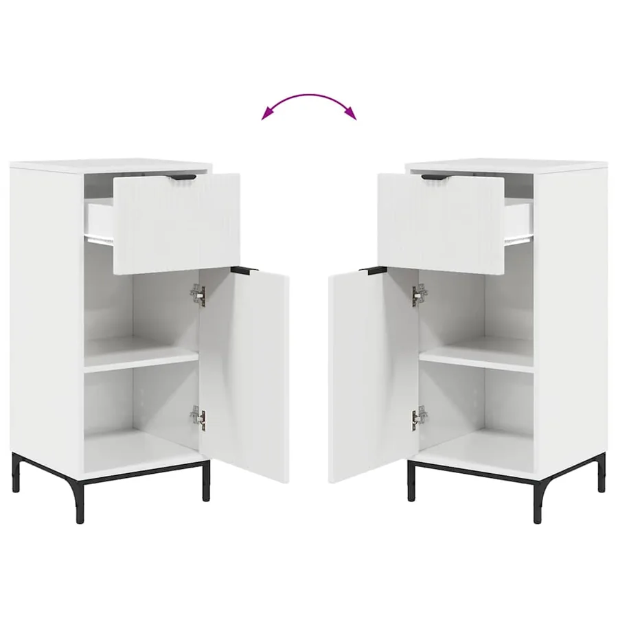 Ensemble de mobilier de salle de bain 2 pcs Blanc brillant - 10