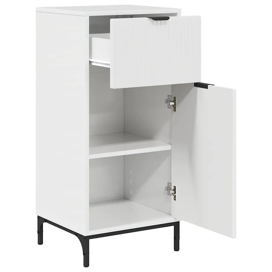 Ensemble de mobilier de salle de bain 2 pcs Blanc brillant - 6