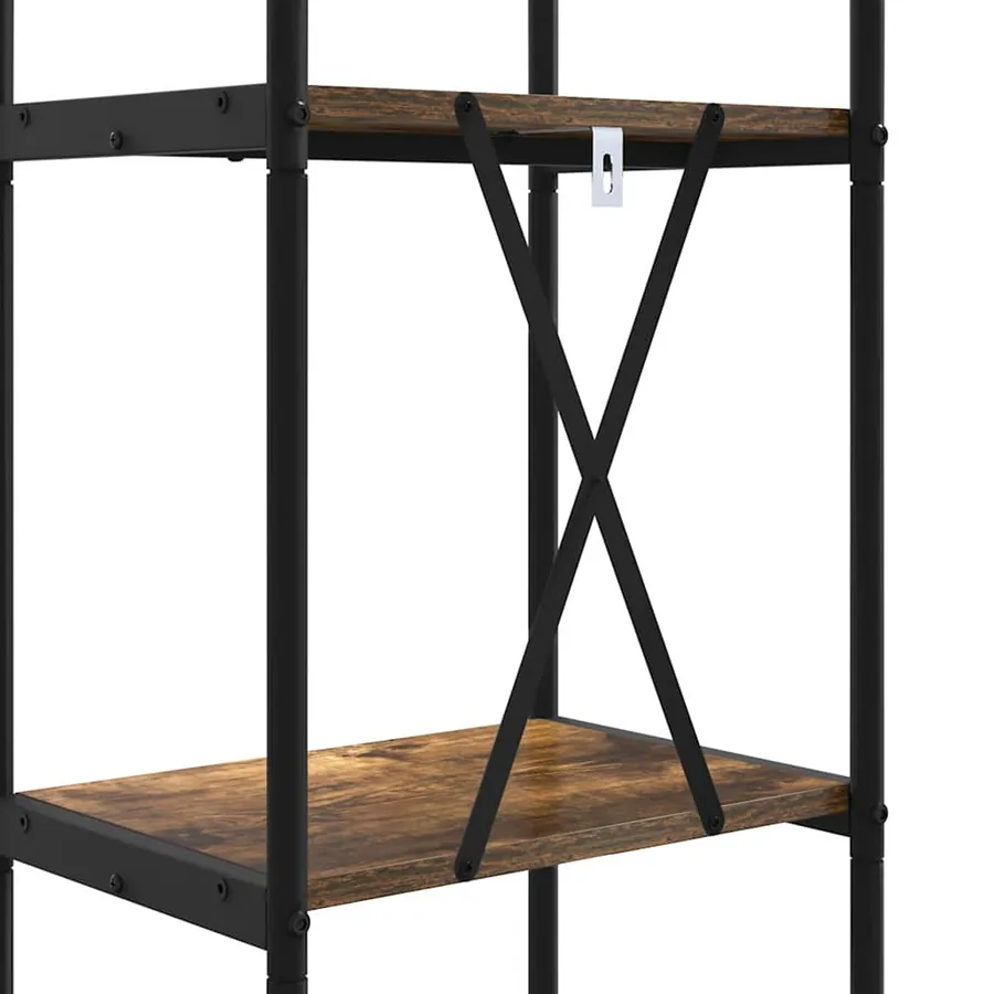 Étagère Chêne fumé 40 x 30 x 183 cm Bois d'ingénierie - 9