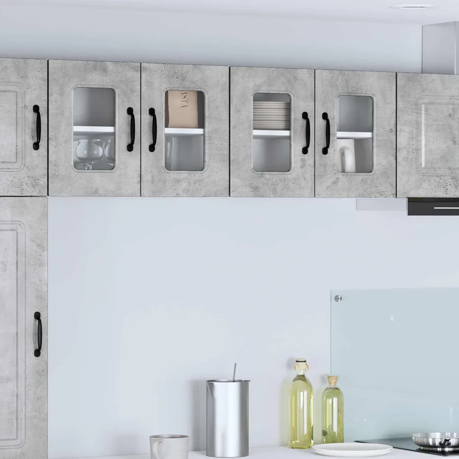 Panneau de lave-vaisselle Kalmar 2 pcs Gris béton