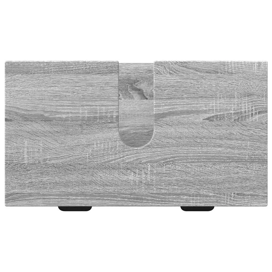Ensemble de mobilier de salle de bain avec tiroir Gris Sonoma - 9