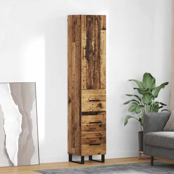 Haut Armoire Bois Ancien 34,5 x 34 x 180 cm Bois d'ingénierie