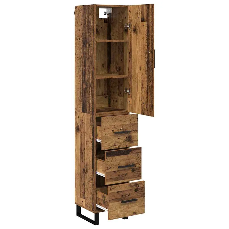 Haut Armoire Bois Ancien 34,5 x 34 x 180 cm Bois d'ingénierie - 5