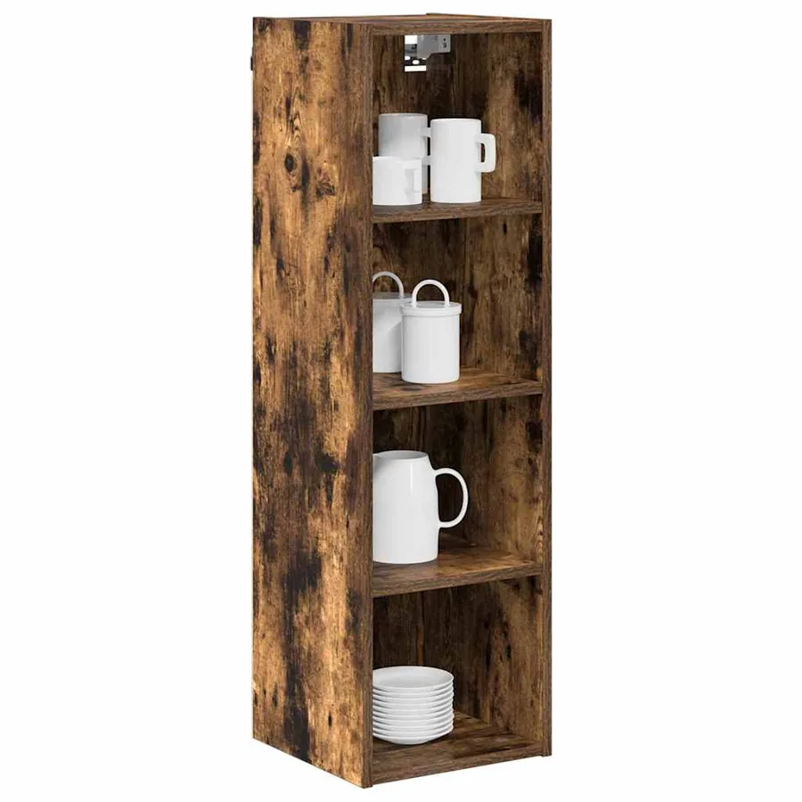 Armoire suspendue avec stockage Chêne fumé 30 x 29,5 x 100 cm - 3