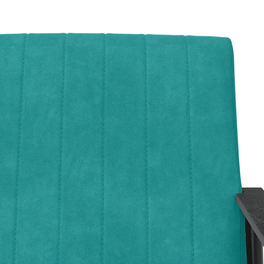 fauteuil Turquoise 59 x 75 x 78 cm Velours - 7