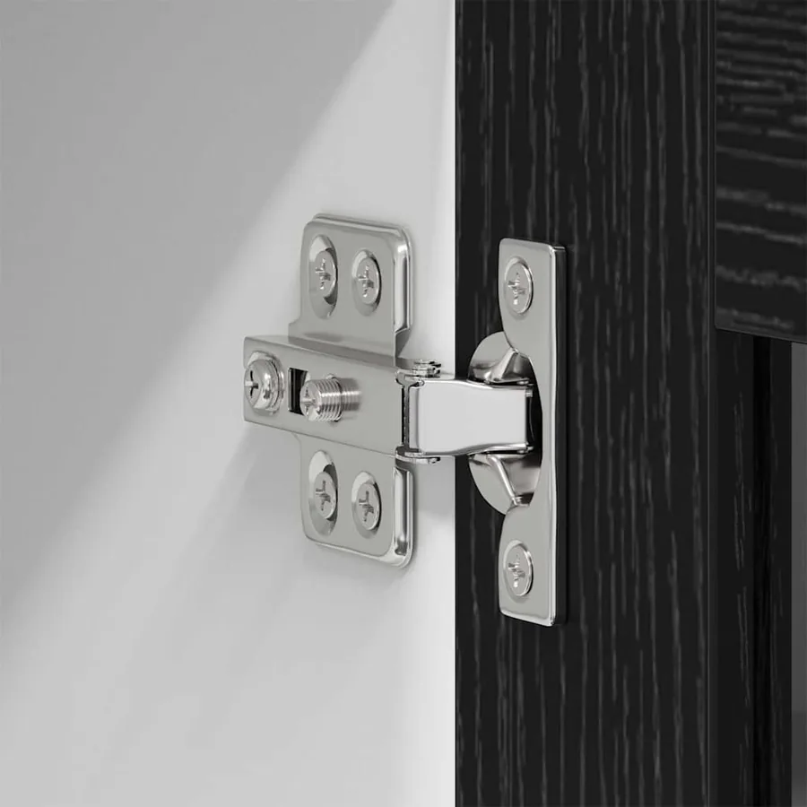 Armoire suspendue avec porte Riga Chêne noir 60 x 31 x 100 cm - 9