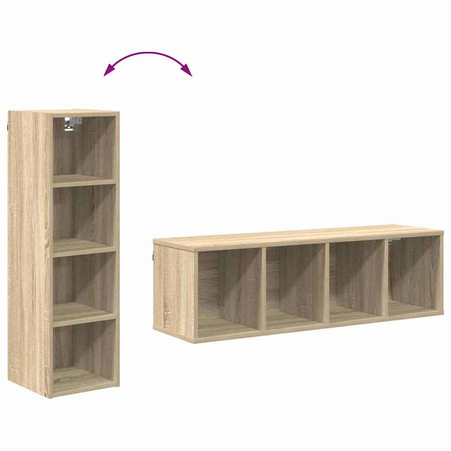 Armoire suspendue avec stockage Chêne Sonoma 30 x 29,5 x 100 cm - 10