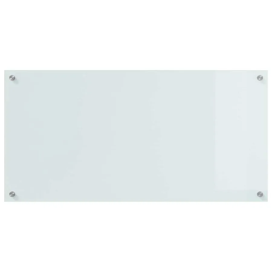 Crédence de cuisine 2 pcs Blanc 100 x 50 cm verre trempé - 4