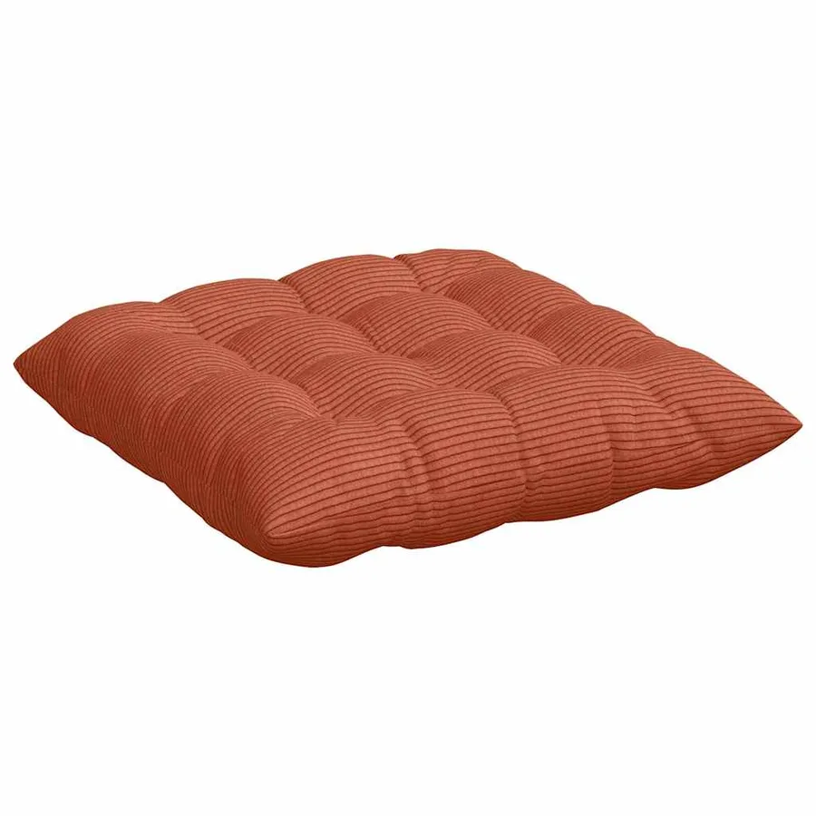 Coussins de siège 4 pcs Rouge orange 40 x 40 x 6 cm - 5