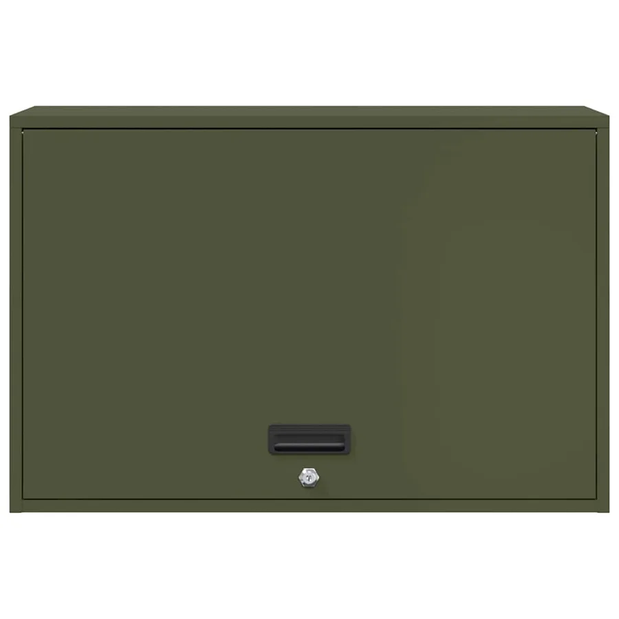 Armoire murale pour garage Vert olive 80 x 40 x 53 cm - 6
