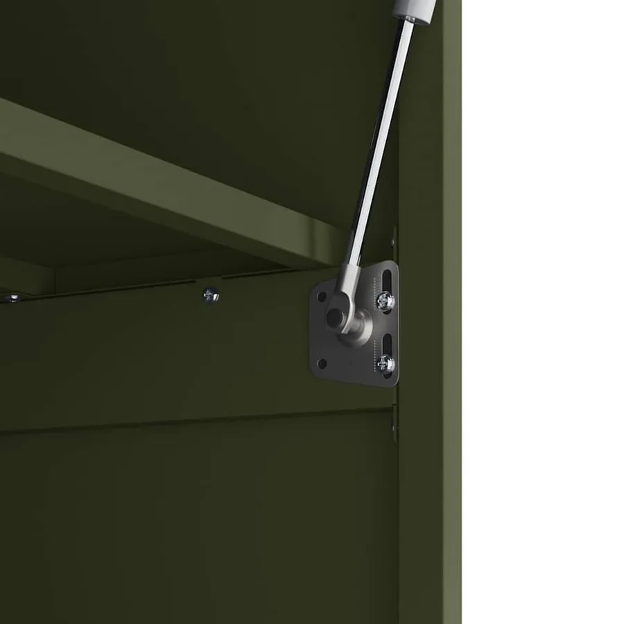 Armoire murale pour garage Vert olive 80 x 40 x 53 cm - 9