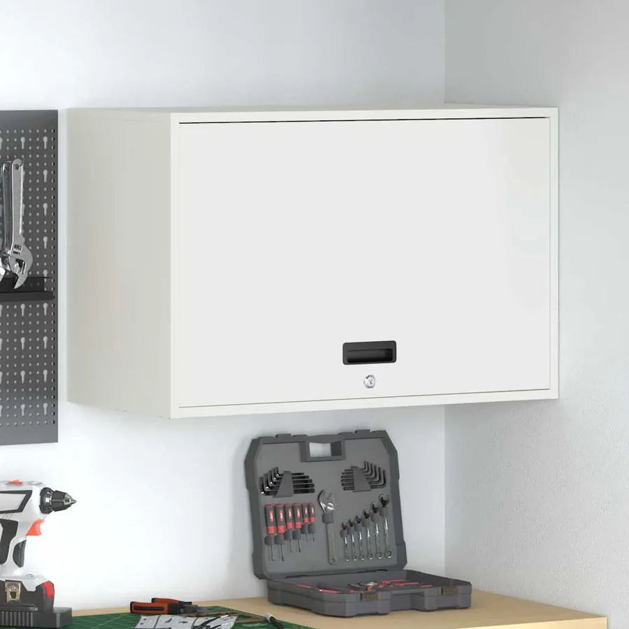 Armoire murale pour garage Blanc 80 x 40 x 53 cm
