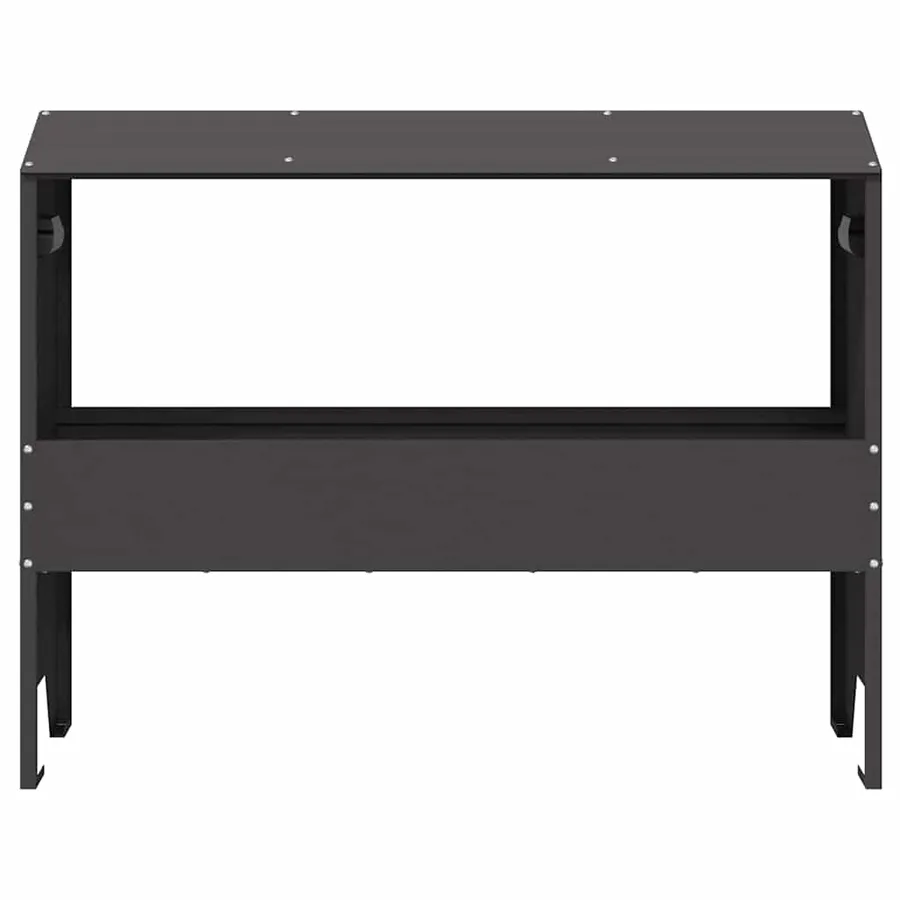 Trough d'alimentation pour le bétail Noir 79 x 35 x 62 cm - 5