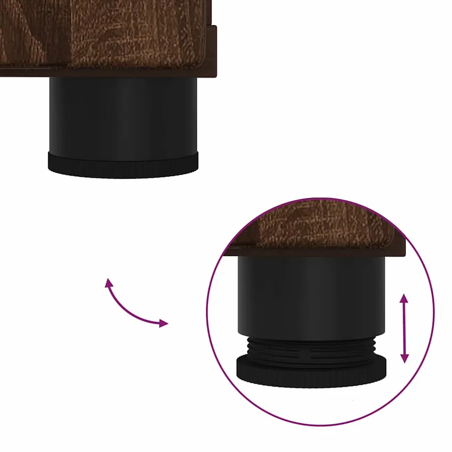 Ensemble de mobilier de salle de bain 2 pcs Chêne brun - 11