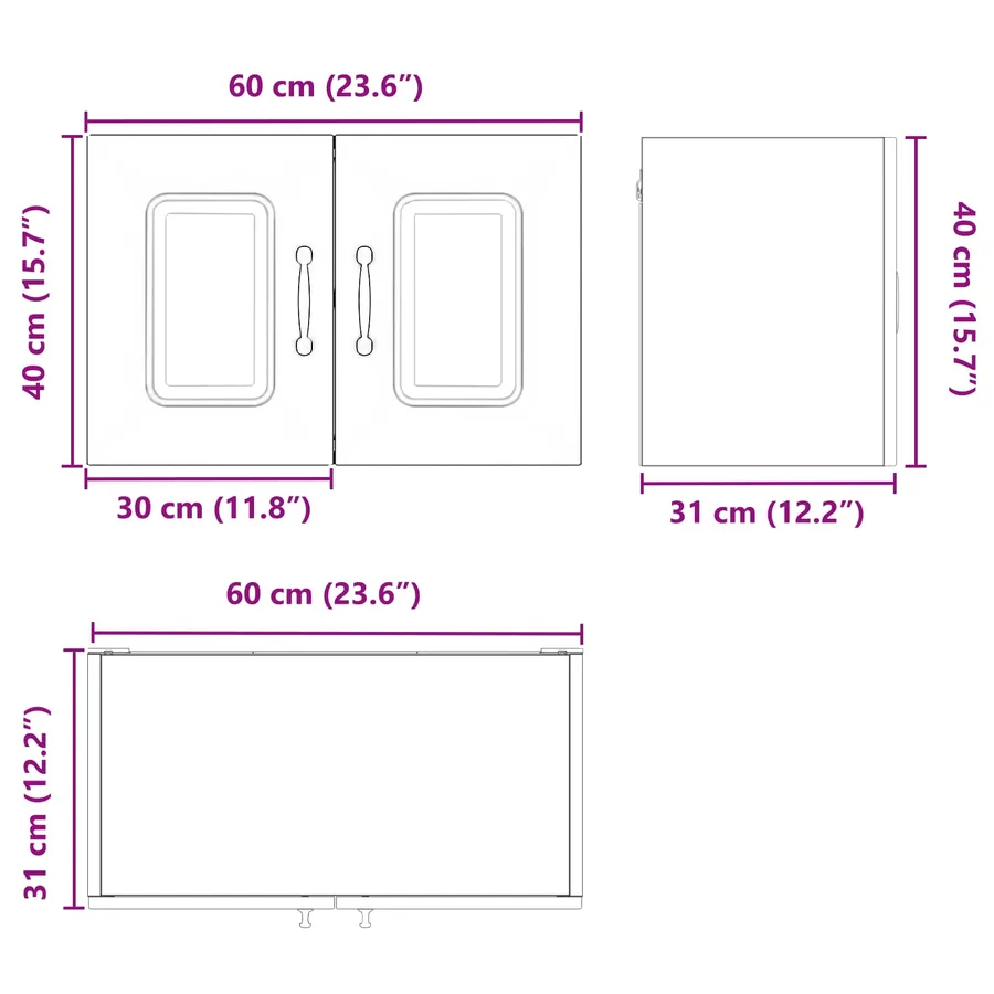 Panneau de lave-vaisselle Kalmar 2 pcs Gris Sonoma - 13