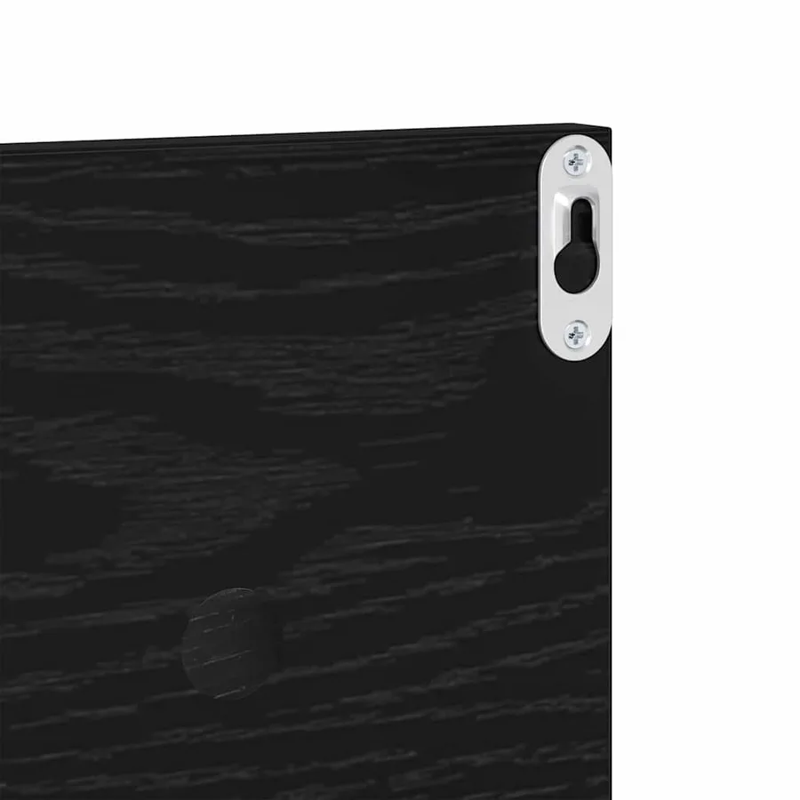 Étagères Murales 4 pcs Chêne noir 80 x 11,5 x 18 cm - 9