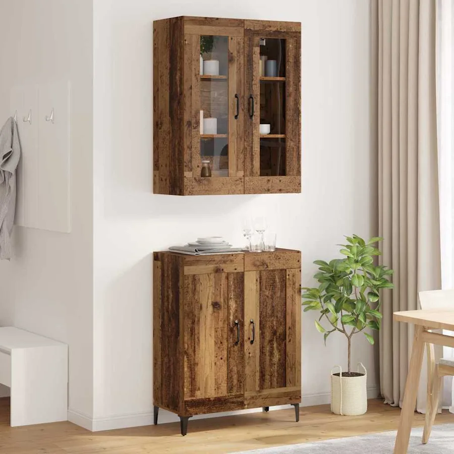 Haut Armoire Bois Ancien 69,5 x 34 x 180 cm Bois d'ingénierie - 4