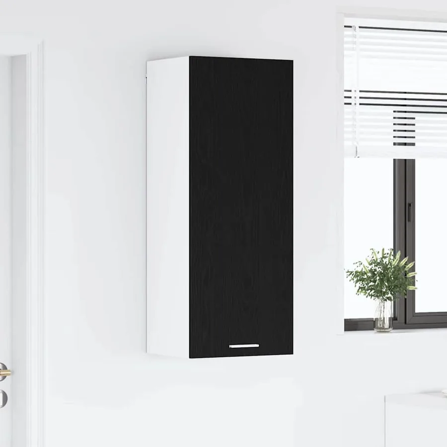 Armoire suspendue Chêne noir 40 x 31 x 100 cm Bois d'ingénierie - 4