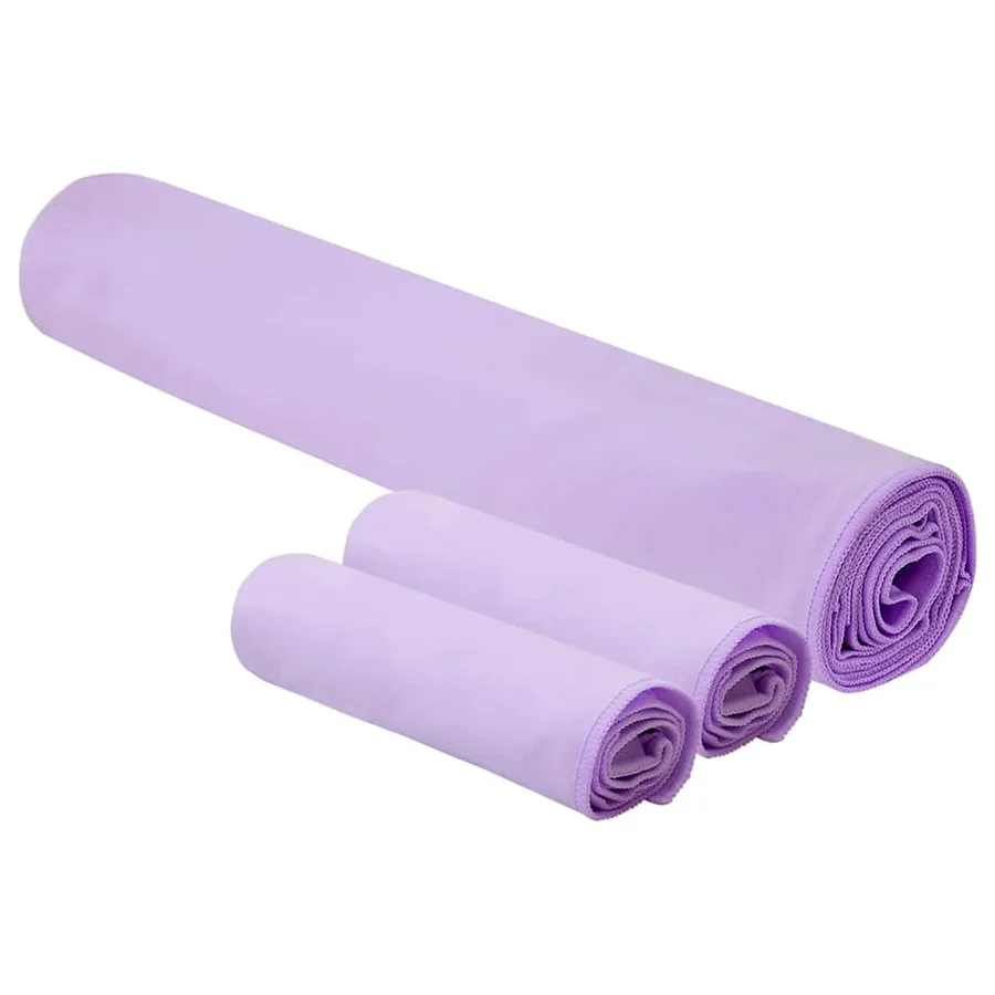 Set de serviettes de sport 3 pcs Violet Polyester et Polyamide - 2
