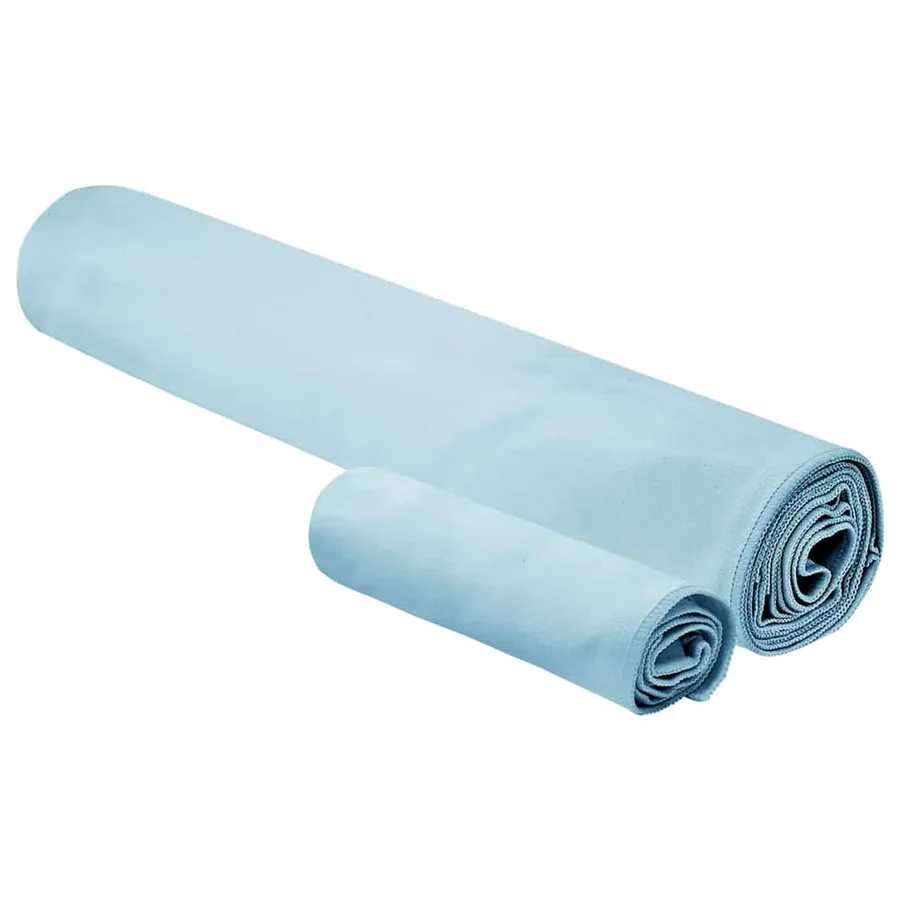 Set de serviettes de sport 2 pcs Bleu tissu - 2