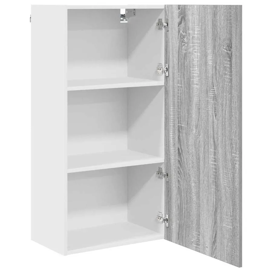 Armoire suspendue Gris Sonoma et Blanc 50 x 31 x 100 cm - 5
