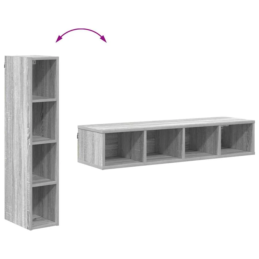 Armoire suspendue avec stockage Gris Sonoma 20 x 29,5 x 100 cm - 8