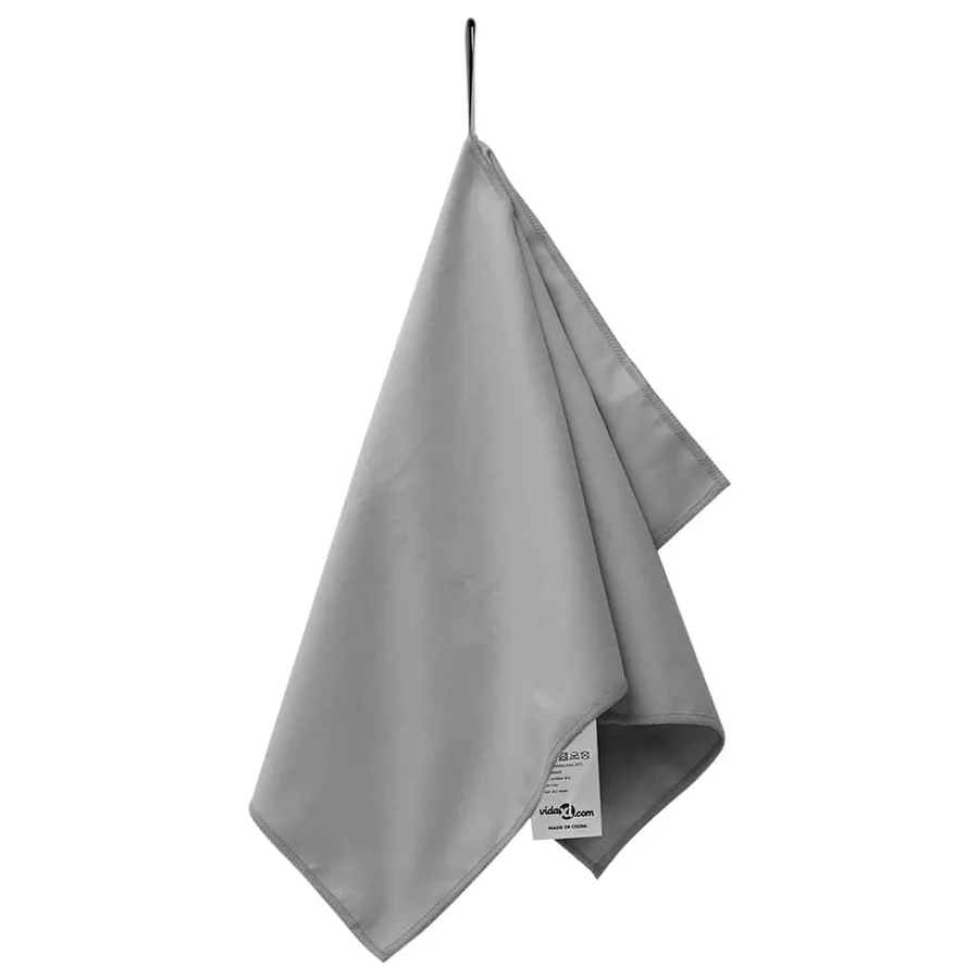 Serviettes de sport 2 pcs Gris foncé 50 x 30 cm - 3