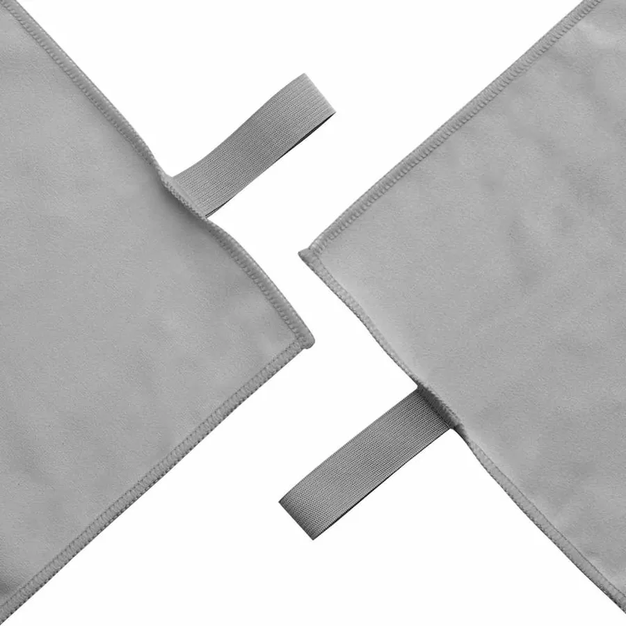 Serviettes de sport 2 pcs Gris foncé 50 x 30 cm - 5