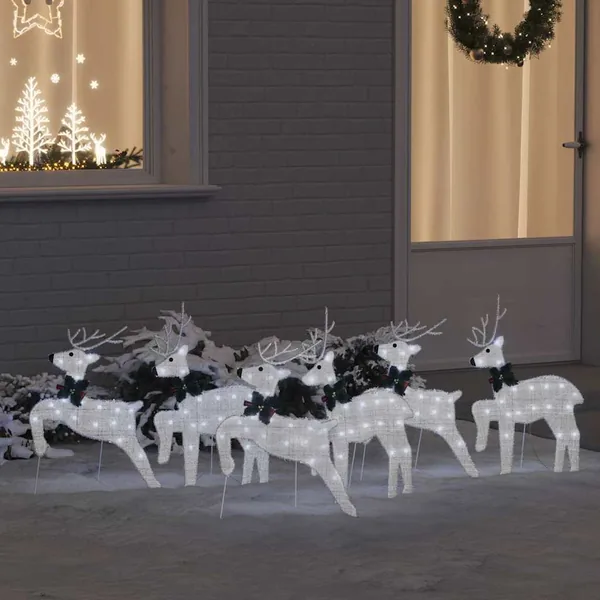 Rennes LED 6 pcs Argenté tissu